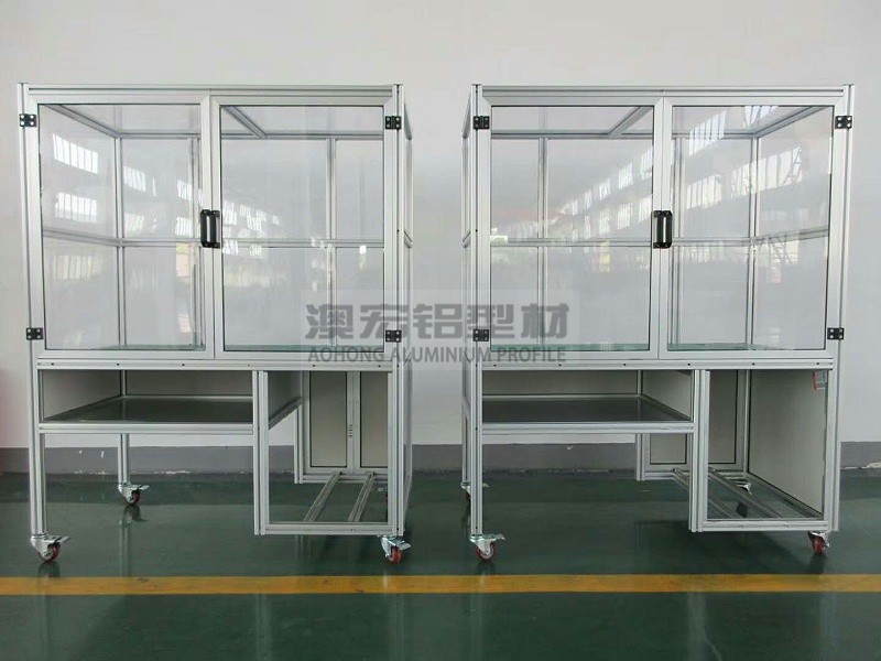 亞克力板機罩 鋁型材機柜機架亞克力