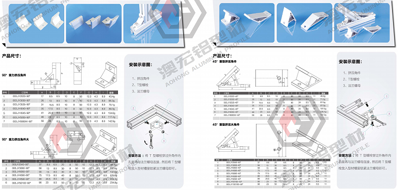 鋁型材鏈接角件 鋁型材鏈接角件