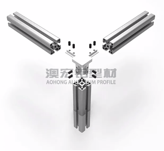 鋁型材配件 使用在正方形型材，30鋁型材或40鋁型材框架中，兩根橫向型材減去30、40mm，立柱減去一定的厚度距離，搭配頂絲擰緊固定。<br />
	<p>
		        澳宏鋁業(yè)是鋁型材廠家，專注鋁型材定制，其鋁型材型號(hào)和鋁型材配件齊全，想了解更多鋁型材連接方式，歡迎電詢：13381909160。
	</p>
	<p>
		<br />
	</p>
	<p>
		<br />
	</p>
	<p>
		<br />
	</p>
<div style=
